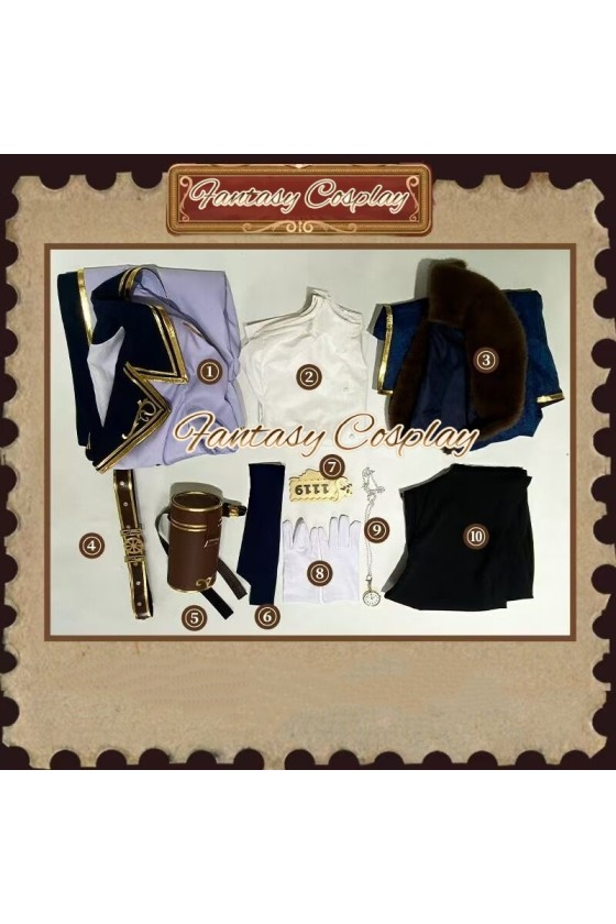 Identity V Grave Keeper Train Conductor Uniform Cosplay Costume